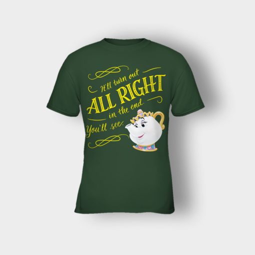 Ill-Turn-Out-All-Right-In-The-End-Disney-Beauty-And-The-Beast-Kids-T-Shirt-Forest