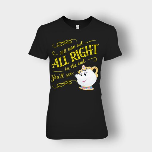 Ill-Turn-Out-All-Right-In-The-End-Disney-Beauty-And-The-Beast-Ladies-T-Shirt-Black