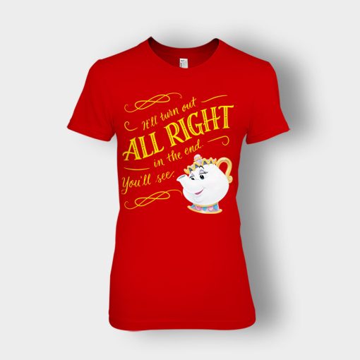 Ill-Turn-Out-All-Right-In-The-End-Disney-Beauty-And-The-Beast-Ladies-T-Shirt-Red