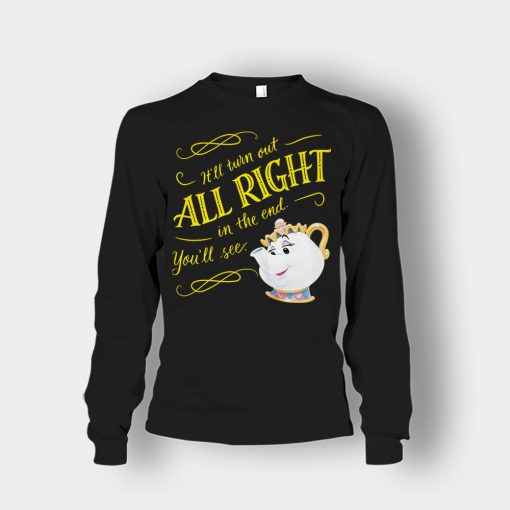 Ill-Turn-Out-All-Right-In-The-End-Disney-Beauty-And-The-Beast-Unisex-Long-Sleeve-Black