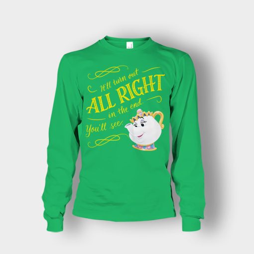 Ill-Turn-Out-All-Right-In-The-End-Disney-Beauty-And-The-Beast-Unisex-Long-Sleeve-Irish-Green