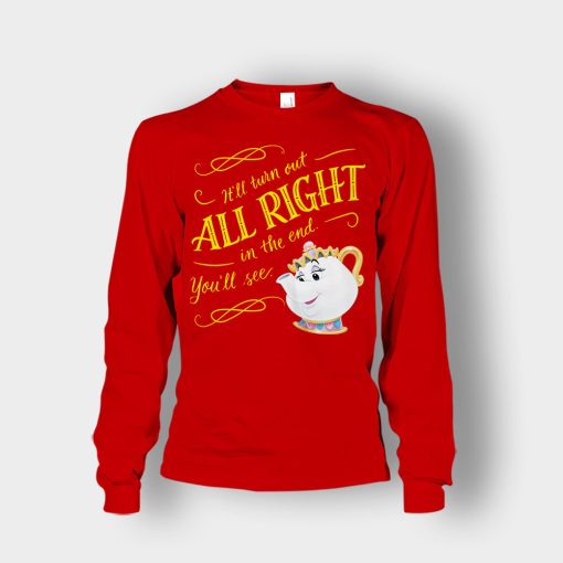 Ill-Turn-Out-All-Right-In-The-End-Disney-Beauty-And-The-Beast-Unisex-Long-Sleeve-Red