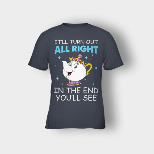 Ill-Turn-Out-All-Right-In-The-End-Youll-See-Disney-Beauty-And-The-Beast-Kids-T-Shirt-Dark-Heather