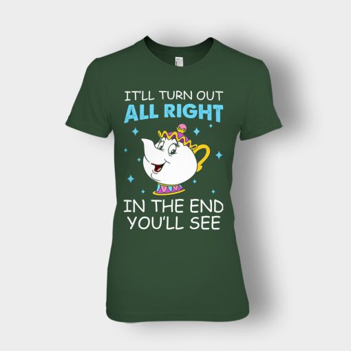 Ill-Turn-Out-All-Right-In-The-End-Youll-See-Disney-Beauty-And-The-Beast-Ladies-T-Shirt-Forest