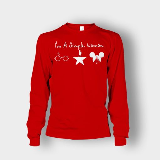 Im-A-Simple-Woman-Harry-Potter-Broadway-Hamilton-Disney-Mickey-Inspired-Unisex-Long-Sleeve-Red