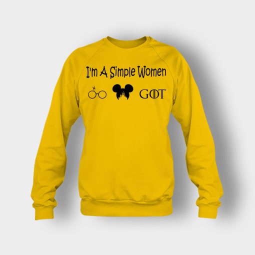 Im-A-Simple-Women-Harry-Potter-Game-Of-Thrones-Disney-Mickey-Inspired-Crewneck-Sweatshirt-Gold