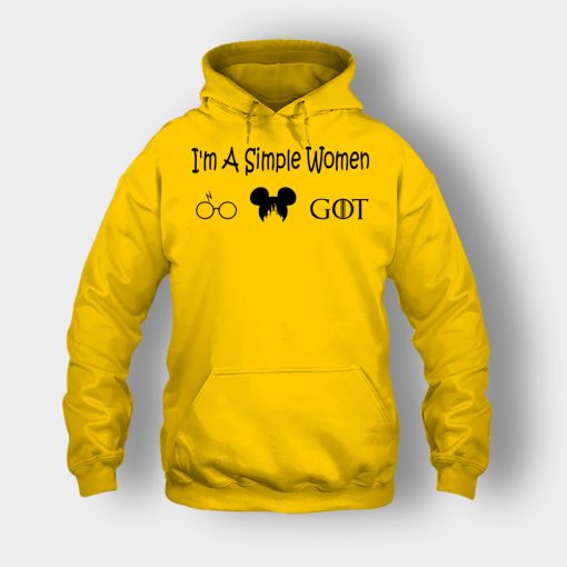 Im-A-Simple-Women-Harry-Potter-Game-Of-Thrones-Disney-Mickey-Inspired-Unisex-Hoodie-Gold