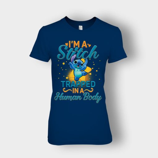 Im-A-Stitch-Trapped-In-Human-Body-Disney-Lilo-And-Stitch-Ladies-T-Shirt-Navy