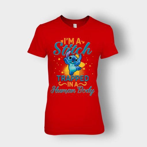Im-A-Stitch-Trapped-In-Human-Body-Disney-Lilo-And-Stitch-Ladies-T-Shirt-Red