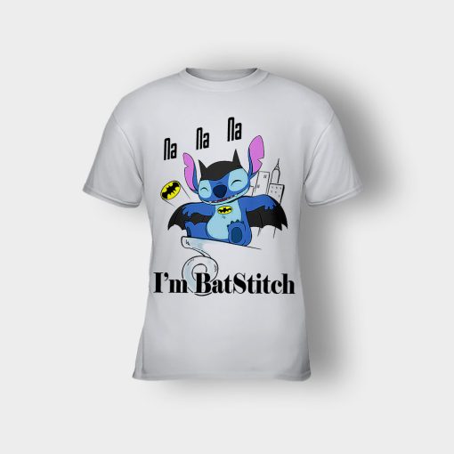 Im-Batstitch-Disney-Lilo-And-Stitch-Kids-T-Shirt-Ash