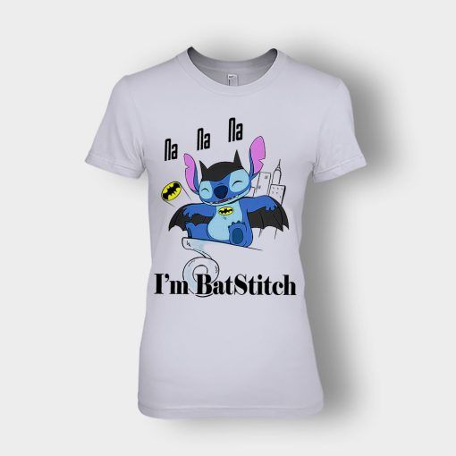 Im-Batstitch-Disney-Lilo-And-Stitch-Ladies-T-Shirt-Sport-Grey