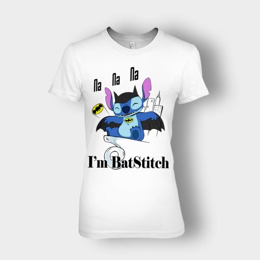 Im-Batstitch-Disney-Lilo-And-Stitch-Ladies-T-Shirt-White