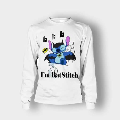 Im-Batstitch-Disney-Lilo-And-Stitch-Unisex-Long-Sleeve-White