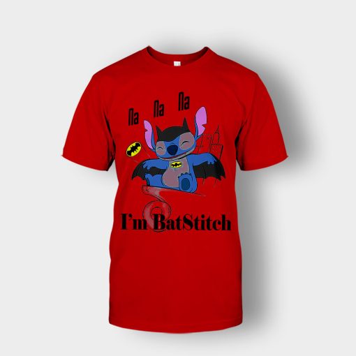 Im-Batstitch-Disney-Lilo-And-Stitch-Unisex-T-Shirt-Red