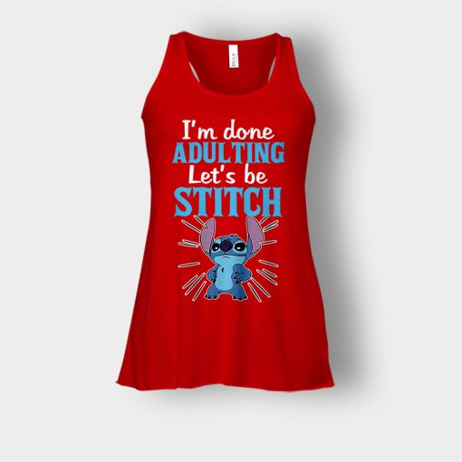 Im-Done-Adulting-Lets-Be-Disney-Lilo-And-Stitch-Bella-Womens-Flowy-Tank-Red