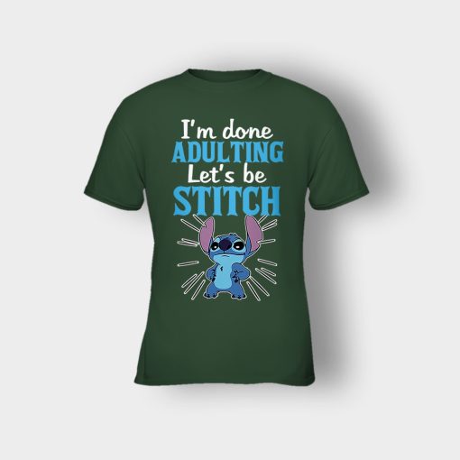 Im-Done-Adulting-Lets-Be-Disney-Lilo-And-Stitch-Kids-T-Shirt-Forest