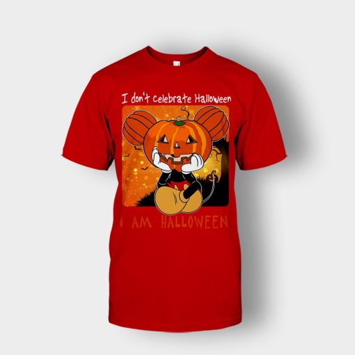 Im-Halloween-Disney-Mickey-Inspired-Unisex-T-Shirt-Red
