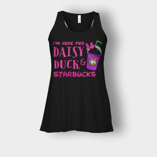 Im-Here-For-Daisy-Duck-And-Starbucks-Disney-Inspired-Bella-Womens-Flowy-Tank-Black