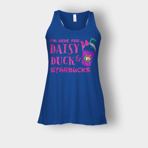 Im-Here-For-Daisy-Duck-And-Starbucks-Disney-Inspired-Bella-Womens-Flowy-Tank-Royal