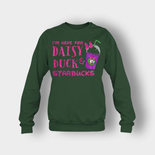 Im-Here-For-Daisy-Duck-And-Starbucks-Disney-Inspired-Crewneck-Sweatshirt-Forest