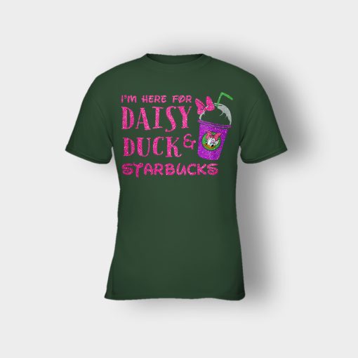Im-Here-For-Daisy-Duck-And-Starbucks-Disney-Inspired-Kids-T-Shirt-Forest