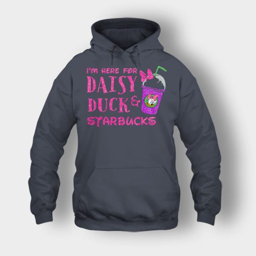 Im-Here-For-Daisy-Duck-And-Starbucks-Disney-Inspired-Unisex-Hoodie-Dark-Heather