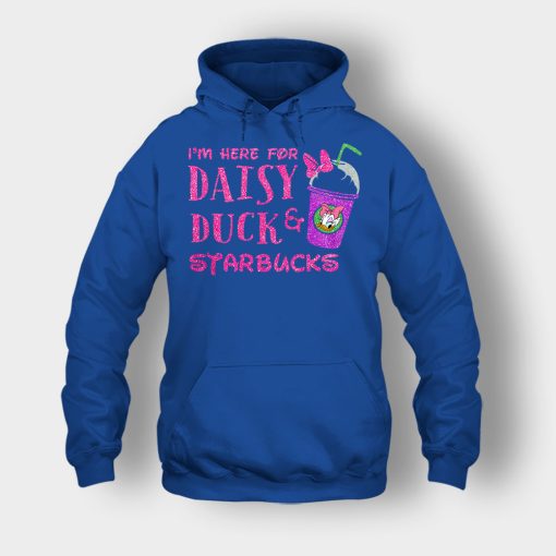 Im-Here-For-Daisy-Duck-And-Starbucks-Disney-Inspired-Unisex-Hoodie-Royal