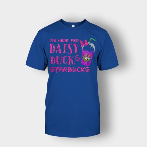 Im-Here-For-Daisy-Duck-And-Starbucks-Disney-Inspired-Unisex-T-Shirt-Royal