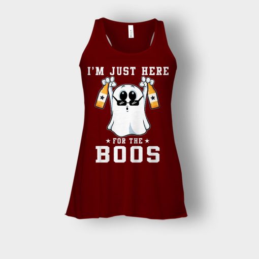 Im-Just-Here-For-The-Boos-Halloween-Bella-Womens-Flowy-Tank-Maroon