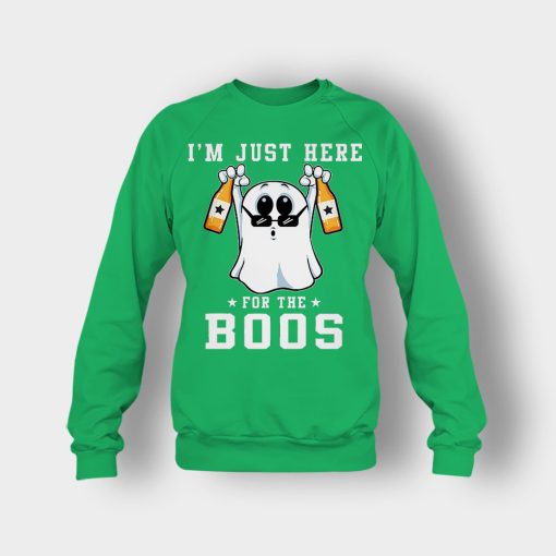 Im-Just-Here-For-The-Boos-Halloween-Crewneck-Sweatshirt-Irish-Green