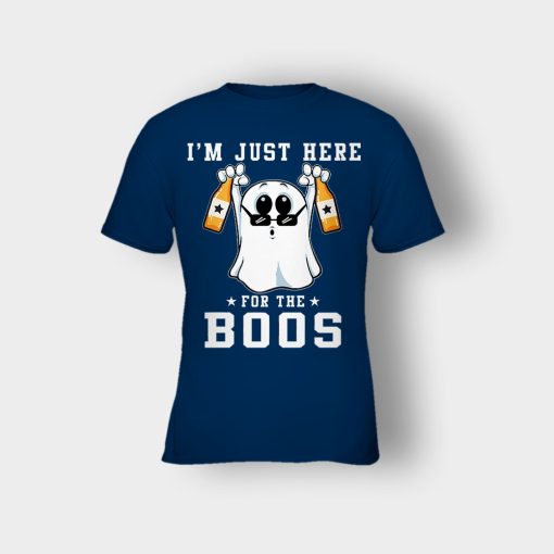 Im-Just-Here-For-The-Boos-Halloween-Kids-T-Shirt-Navy