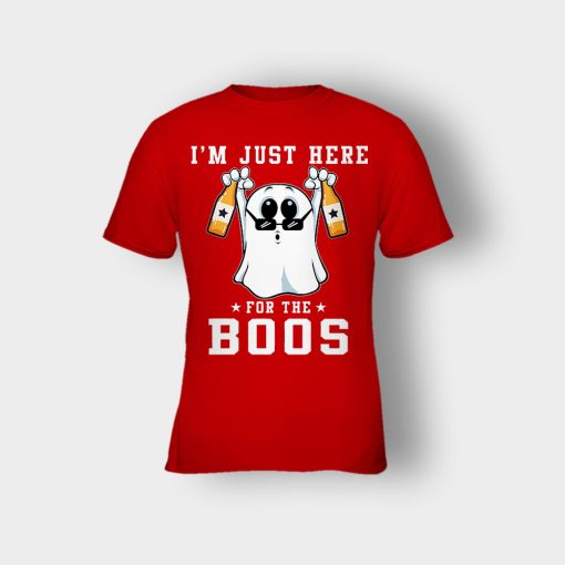 Im-Just-Here-For-The-Boos-Halloween-Kids-T-Shirt-Red