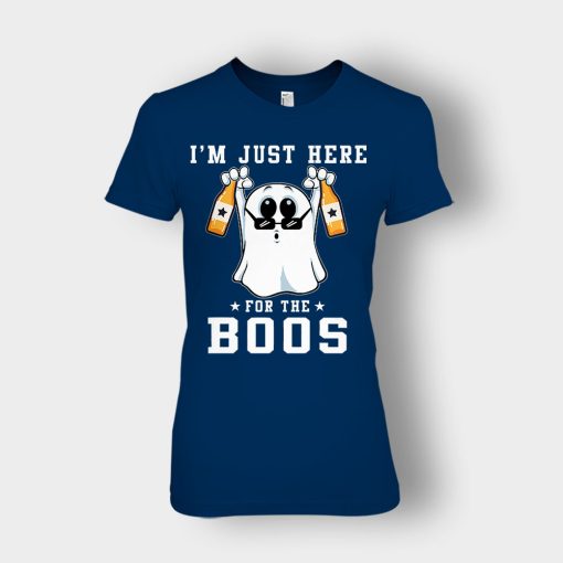 Im-Just-Here-For-The-Boos-Halloween-Ladies-T-Shirt-Navy