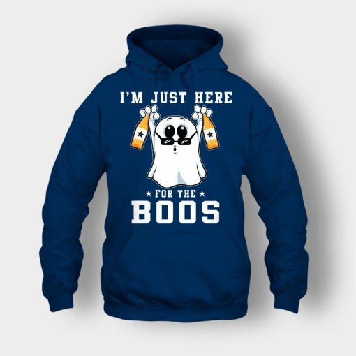 Im-Just-Here-For-The-Boos-Halloween-Unisex-Hoodie-Navy