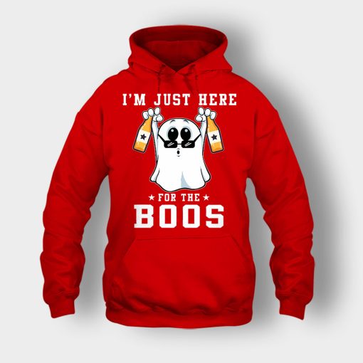 Im-Just-Here-For-The-Boos-Halloween-Unisex-Hoodie-Red
