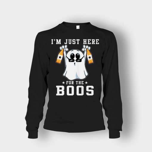 Im-Just-Here-For-The-Boos-Halloween-Unisex-Long-Sleeve-Black