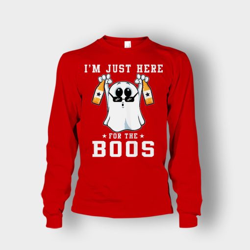 Im-Just-Here-For-The-Boos-Halloween-Unisex-Long-Sleeve-Red