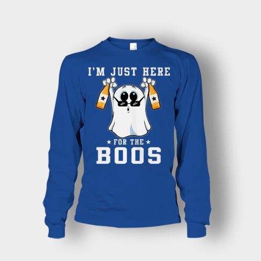 Im-Just-Here-For-The-Boos-Halloween-Unisex-Long-Sleeve-Royal