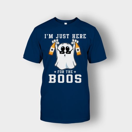 Im-Just-Here-For-The-Boos-Halloween-Unisex-T-Shirt-Navy