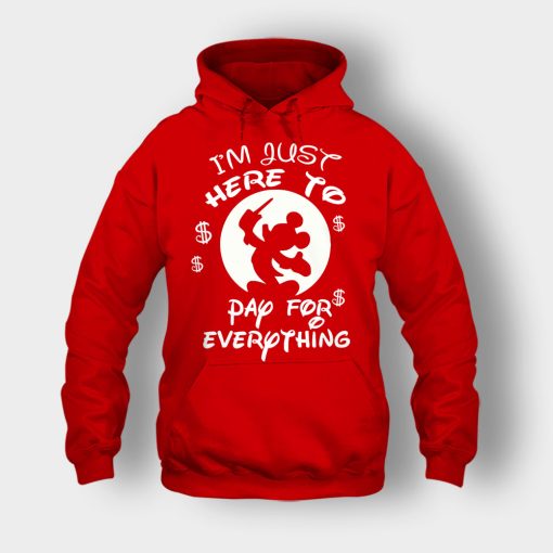 Im-Just-Here-To-Pay-Everything-Disney-Mickey-Inspired-Unisex-Hoodie-Red