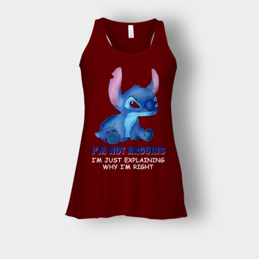 Im-Not-Arguing-Disney-Lilo-And-Stitch-Bella-Womens-Flowy-Tank-Maroon