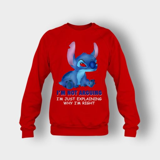 Im-Not-Arguing-Disney-Lilo-And-Stitch-Crewneck-Sweatshirt-Red