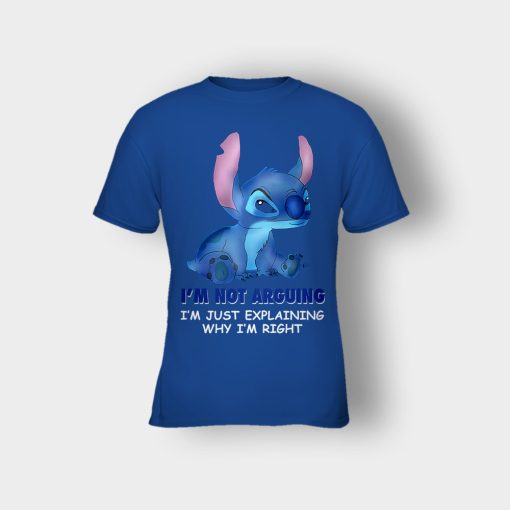 Im-Not-Arguing-Disney-Lilo-And-Stitch-Kids-T-Shirt-Royal