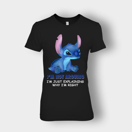 Im-Not-Arguing-Disney-Lilo-And-Stitch-Ladies-T-Shirt-Black