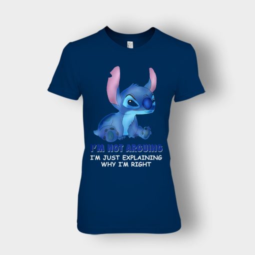 Im-Not-Arguing-Disney-Lilo-And-Stitch-Ladies-T-Shirt-Navy