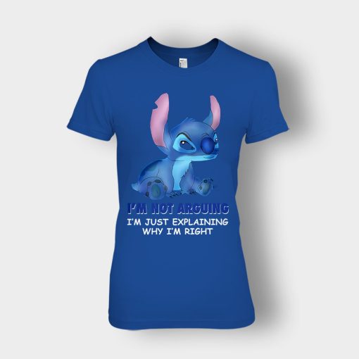 Im-Not-Arguing-Disney-Lilo-And-Stitch-Ladies-T-Shirt-Royal