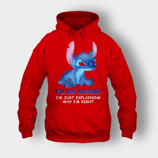 Im-Not-Arguing-Disney-Lilo-And-Stitch-Unisex-Hoodie-Red
