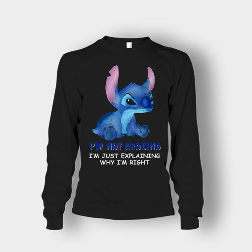 Im-Not-Arguing-Disney-Lilo-And-Stitch-Unisex-Long-Sleeve-Black