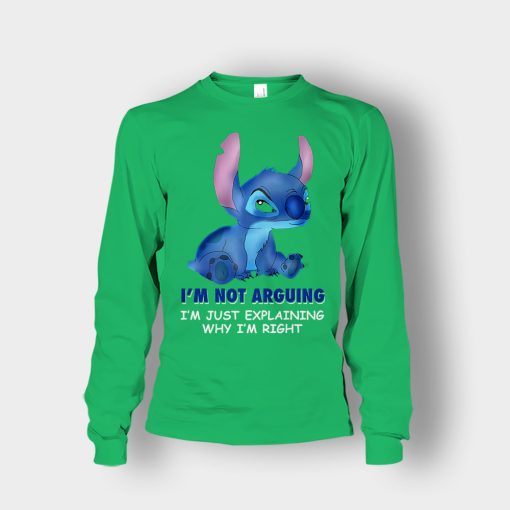 Im-Not-Arguing-Disney-Lilo-And-Stitch-Unisex-Long-Sleeve-Irish-Green