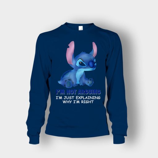 Im-Not-Arguing-Disney-Lilo-And-Stitch-Unisex-Long-Sleeve-Navy